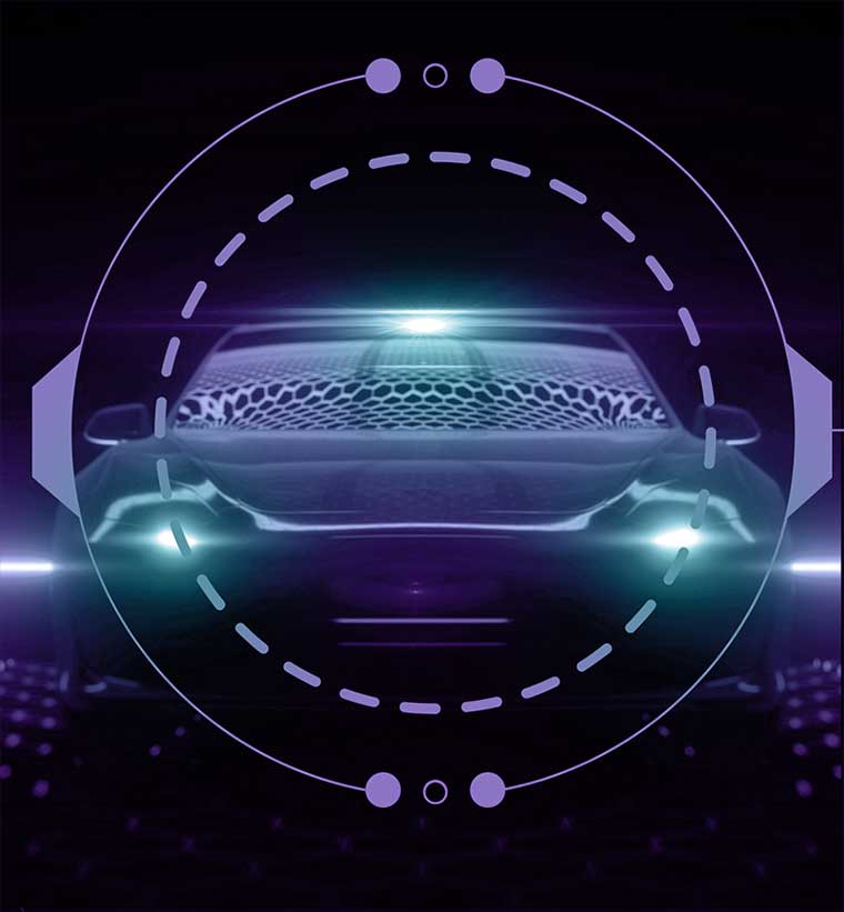 Car ADAS illustration
